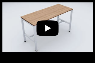 Watch a step-by-step instructional video on how to assemble our PLTLeg-U24-30NB 41 Tall PERF PLTLeg-U24-30NB 41 Tall PERF