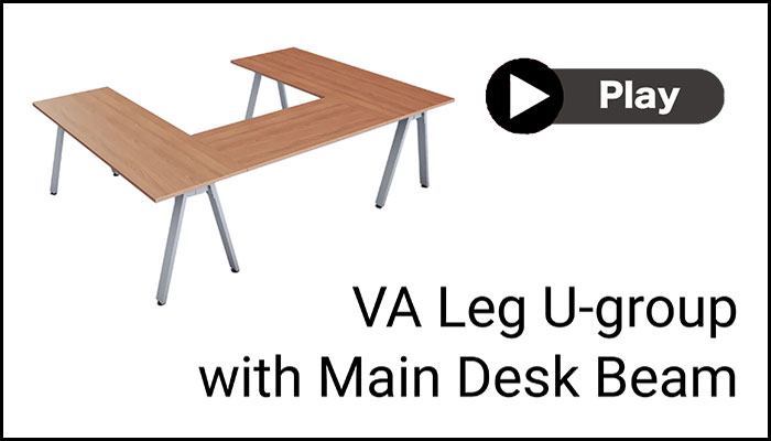 Assembly Instructions VA-Leg U group with desk beam